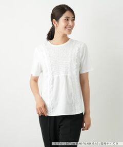 Leilian / レリアン カットソー | レース刺繍ブラウス