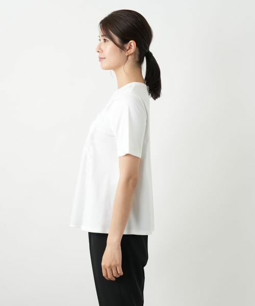 Leilian / レリアン カットソー | レース刺繍ブラウス | 詳細5