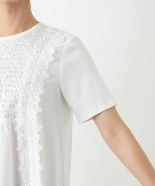 Leilian / レリアン カットソー | レース刺繍ブラウス | 詳細9