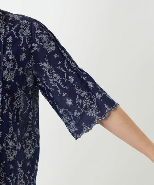 Leilian / レリアン シャツ・ブラウス | フラワー刺繍ブラウス【Leilian WHITE LABEL】 | 詳細12