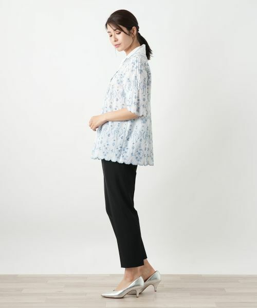 Leilian / レリアン シャツ・ブラウス | フラワー刺繍ブラウス【Leilian WHITE LABEL】 | 詳細2