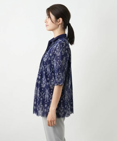 Leilian / レリアン シャツ・ブラウス | フラワー刺繍ブラウス【Leilian WHITE LABEL】 | 詳細8