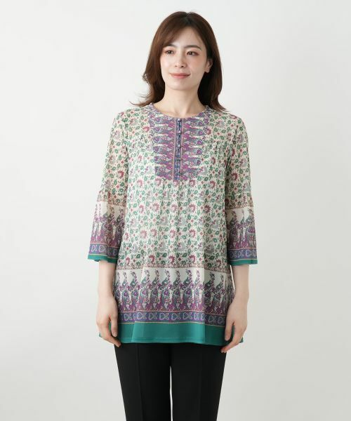 Leilian / レリアン シャツ・ブラウス | プリントブラウス【Leilian WHITE LABEL】 | 詳細4