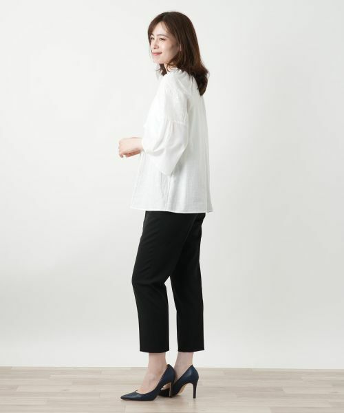 Leilian / レリアン シャツ・ブラウス | 刺繍フレアスリーブブラウス【Leilian WHITE LABEL】 | 詳細2