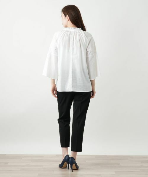 Leilian / レリアン シャツ・ブラウス | 刺繍フレアスリーブブラウス【Leilian WHITE LABEL】 | 詳細3