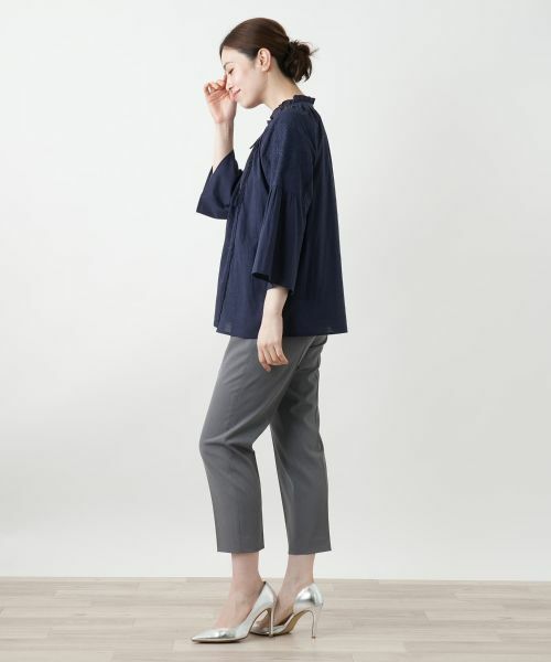 Leilian / レリアン シャツ・ブラウス | 刺繍フレアスリーブブラウス【Leilian WHITE LABEL】 | 詳細5