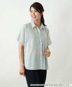 Leilian / レリアン シャツ・ブラウス | ストライプブラウス【Leilian WHITE LABEL】