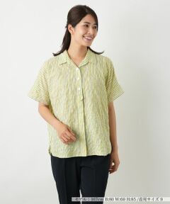 Leilian / レリアン シャツ・ブラウス | ストライプブラウス【Leilian WHITE LABEL】