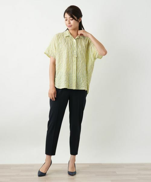 Leilian / レリアン シャツ・ブラウス | ストライプブラウス【Leilian WHITE LABEL】 | 詳細1