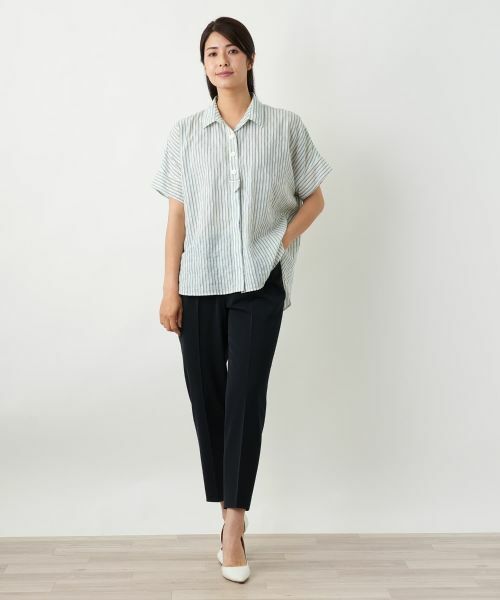 Leilian / レリアン シャツ・ブラウス | ストライプブラウス【Leilian WHITE LABEL】 | 詳細4