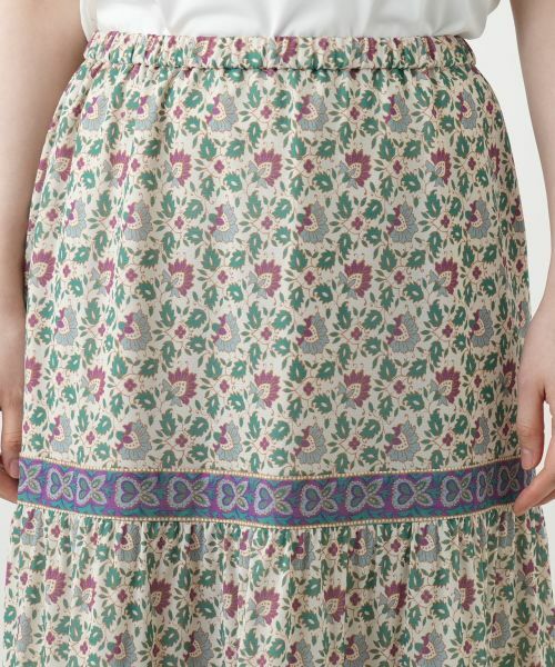 Leilian / レリアン ミニ・ひざ丈スカート | プリントロングスカート【Leilian WHITE LABEL】 | 詳細7