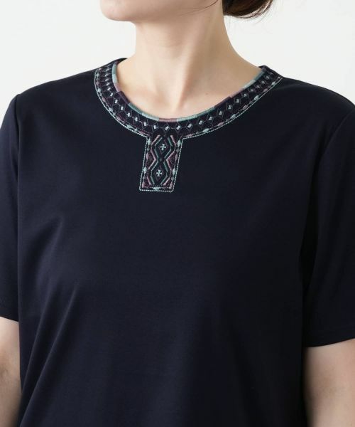 Leilian / レリアン Tシャツ | 刺繍カットソー【Leilian WHITE LABEL】 | 詳細10