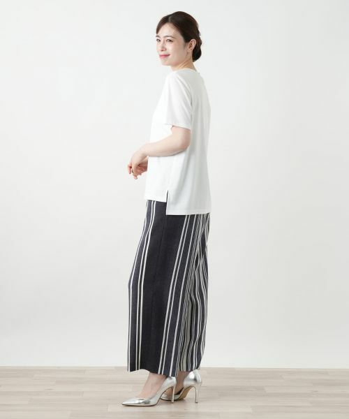 Leilian / レリアン Tシャツ | 刺繍カットソー【Leilian WHITE LABEL】 | 詳細2