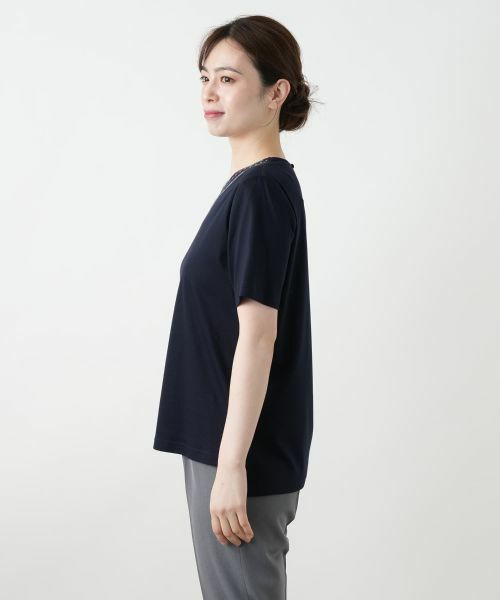 Leilian / レリアン Tシャツ | 刺繍カットソー【Leilian WHITE LABEL】 | 詳細8