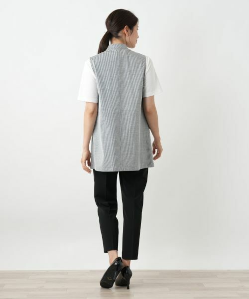 Leilian / レリアン テーラードジャケット | スタンドカラーベスト【Leilian WHITE LABEL】 | 詳細3