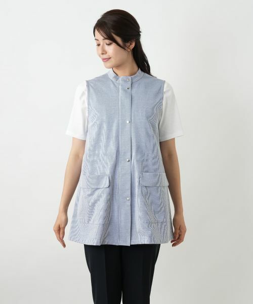 Leilian / レリアン テーラードジャケット | スタンドカラーベスト【Leilian WHITE LABEL】 | 詳細8