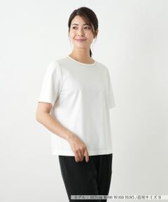 Leilian / レリアン カットソー | 刺繍クルーネックカットソー【Leilian WHITE LABEL】