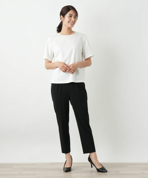 Leilian / レリアン カットソー | 刺繍クルーネックカットソー【Leilian WHITE LABEL】 | 詳細1