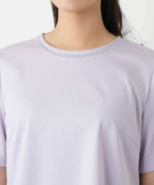 Leilian / レリアン カットソー | 刺繍クルーネックカットソー【Leilian WHITE LABEL】 | 詳細16