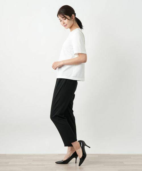 Leilian / レリアン カットソー | 刺繍クルーネックカットソー【Leilian WHITE LABEL】 | 詳細2