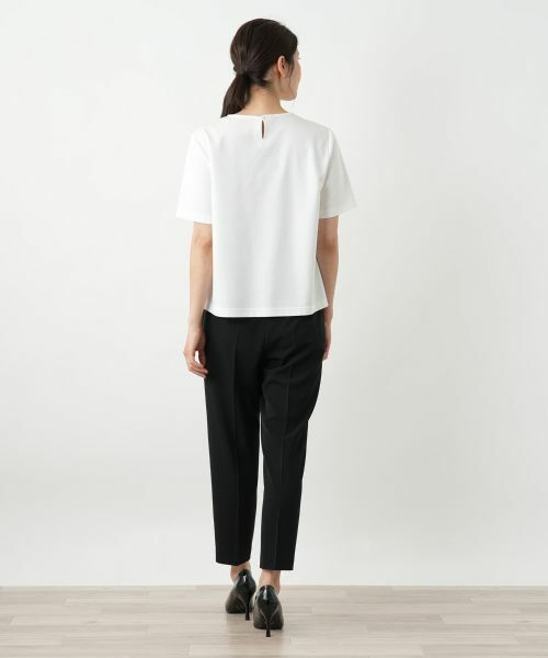 Leilian / レリアン カットソー | 刺繍クルーネックカットソー【Leilian WHITE LABEL】 | 詳細3