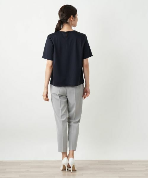 Leilian / レリアン カットソー | 刺繍クルーネックカットソー【Leilian WHITE LABEL】 | 詳細6