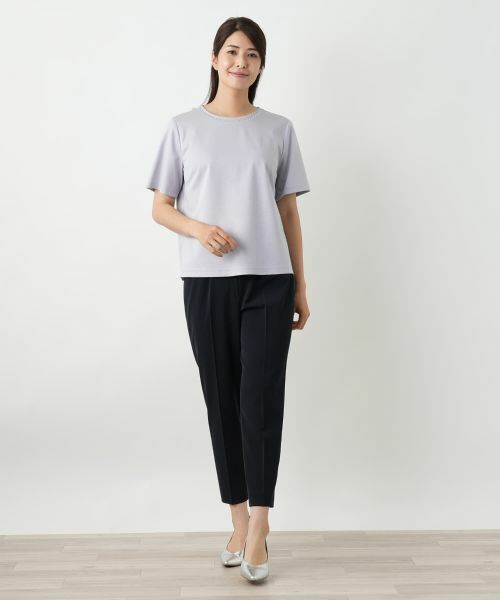 Leilian / レリアン カットソー | 刺繍クルーネックカットソー【Leilian WHITE LABEL】 | 詳細7