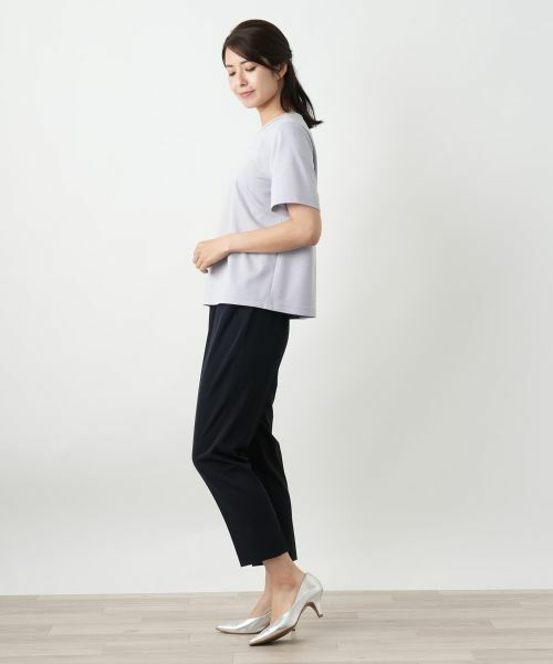 Leilian / レリアン カットソー | 刺繍クルーネックカットソー【Leilian WHITE LABEL】 | 詳細8