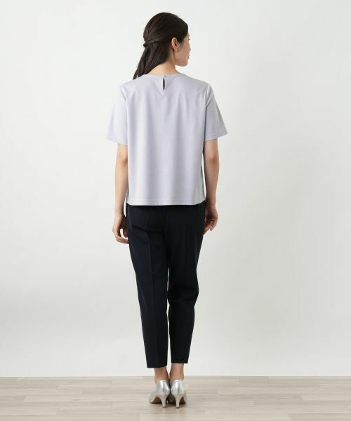 Leilian / レリアン カットソー | 刺繍クルーネックカットソー【Leilian WHITE LABEL】 | 詳細9