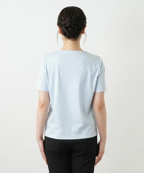 Leilian / レリアン カットソー | 刺繍クルーネックカットソー【Leilian WHITE LABEL】 | 詳細12