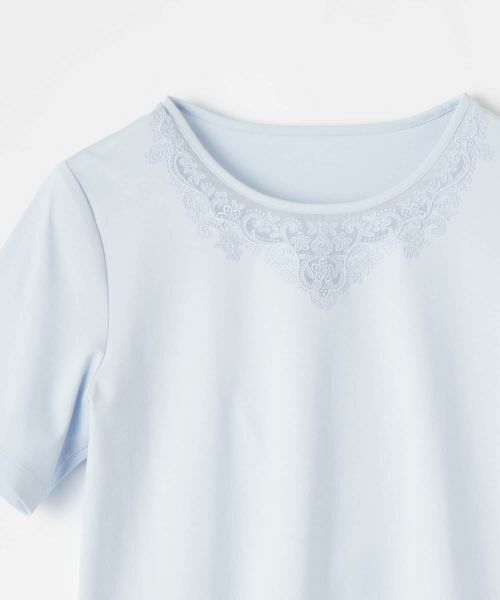 Leilian / レリアン カットソー | 刺繍クルーネックカットソー【Leilian WHITE LABEL】 | 詳細24