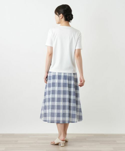 Leilian / レリアン カットソー | 刺繍クルーネックカットソー【Leilian WHITE LABEL】 | 詳細3