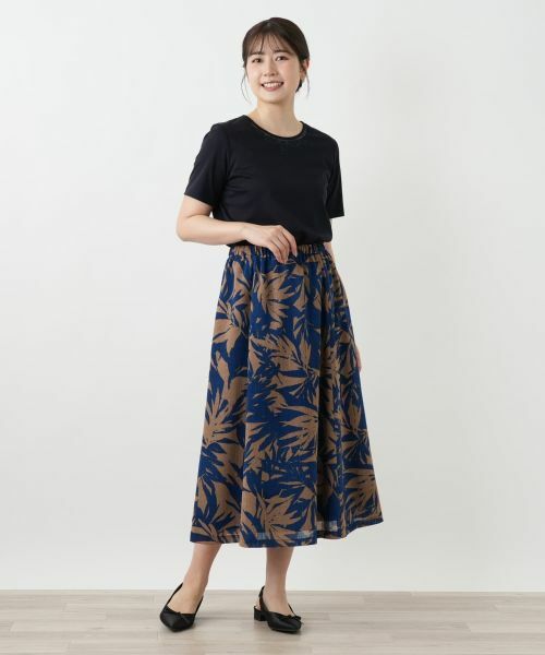 Leilian / レリアン カットソー | 刺繍クルーネックカットソー【Leilian WHITE LABEL】 | 詳細4