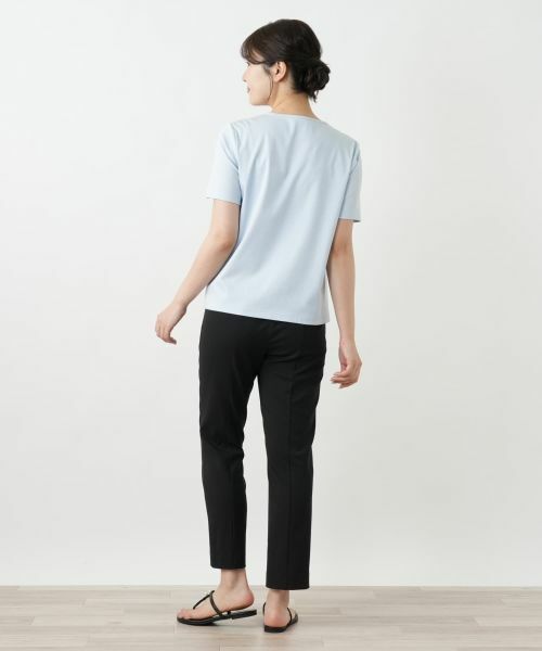 Leilian / レリアン カットソー | 刺繍クルーネックカットソー【Leilian WHITE LABEL】 | 詳細9