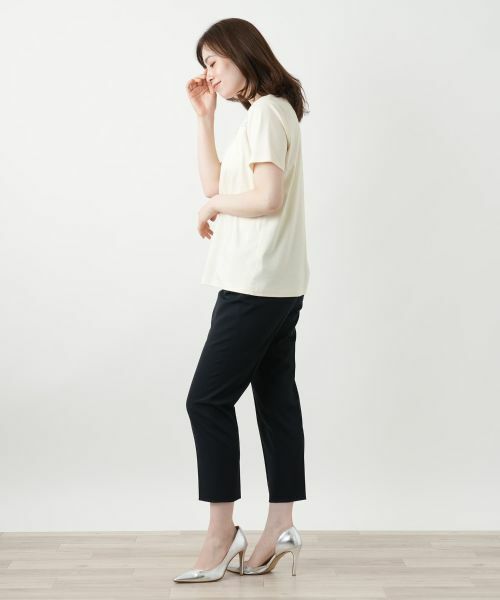 タグ付 レリアン Leilian 半袖 カットソー レース 切替 13+ レース切替カットソー | Leilian (Women)/レリアン | 三越伊勢丹