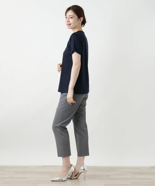 Leilian / レリアン カットソー | レース切替カットソー【Leilian WHITE LABEL】 | 詳細8