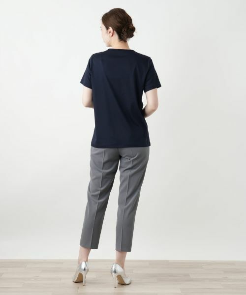 セール】 レース切替カットソー【Leilian WHITE LABEL