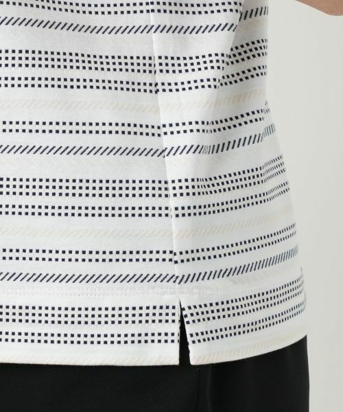 Leilian / レリアン カットソー | マルチボーダーカットソー【Leilian WHITE LABEL】 | 詳細10