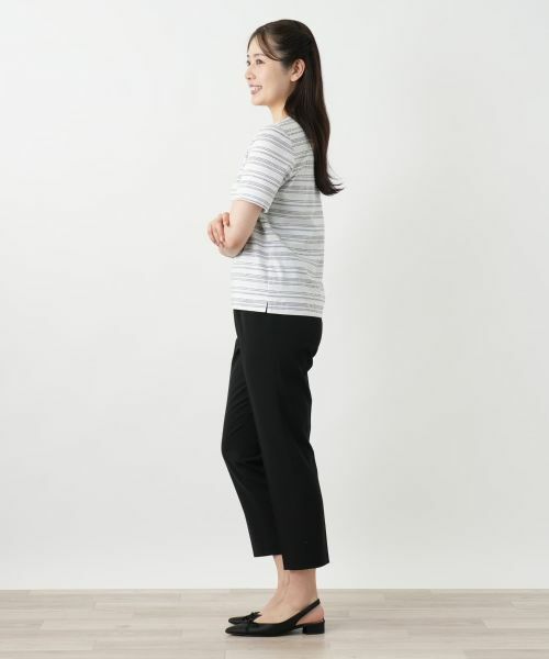 Leilian / レリアン カットソー | マルチボーダーカットソー【Leilian WHITE LABEL】 | 詳細2