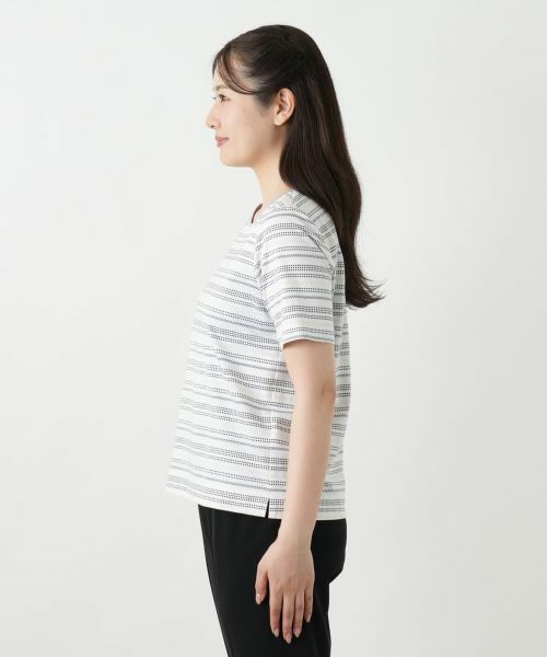 Leilian / レリアン カットソー | マルチボーダーカットソー【Leilian WHITE LABEL】 | 詳細5