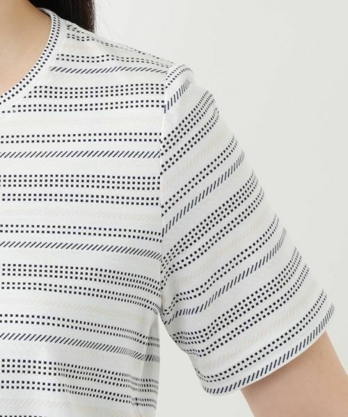 Leilian / レリアン カットソー | マルチボーダーカットソー【Leilian WHITE LABEL】 | 詳細9