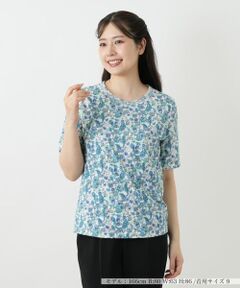 Leilian / レリアン カットソー | ペイズリー柄カットソー【Leilian WHITE LABEL】