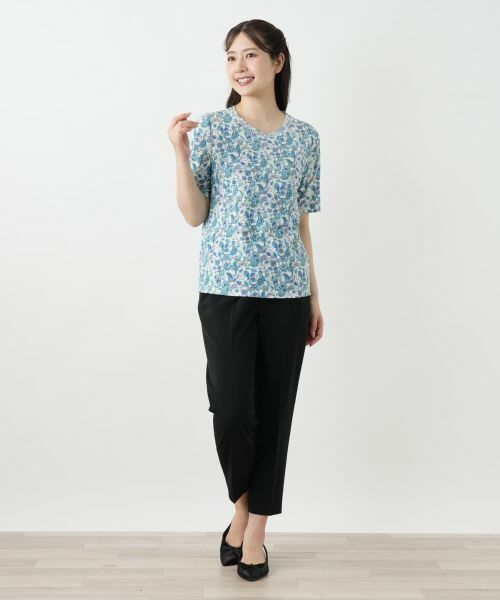 Leilian / レリアン カットソー | ペイズリー柄カットソー【Leilian WHITE LABEL】 | 詳細1