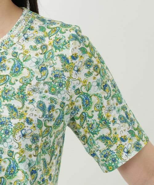 Leilian / レリアン カットソー | ペイズリー柄カットソー【Leilian WHITE LABEL】 | 詳細15