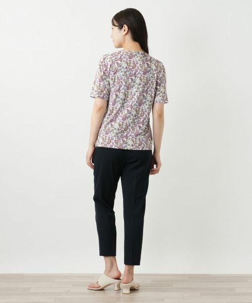 Leilian / レリアン カットソー | ペイズリー柄カットソー【Leilian WHITE LABEL】 | 詳細6