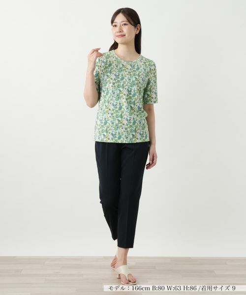 Leilian / レリアン カットソー | ペイズリー柄カットソー【Leilian WHITE LABEL】 | 詳細7