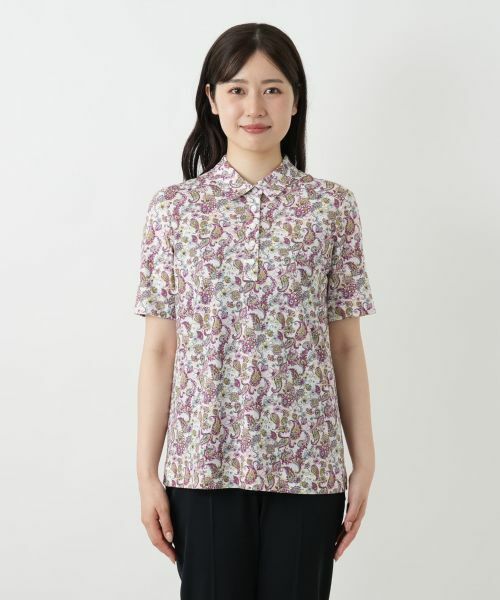 【超希少◎】VTWELVE　ポロシャツ　ペイズリー　総柄　美品　完売モデル◎ セール】 ペイズリー柄カットソー【Leilian WHITE LABEL