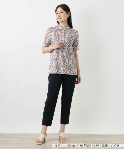 セール】 ペイズリー柄カットソー【Leilian WHITE LABEL
