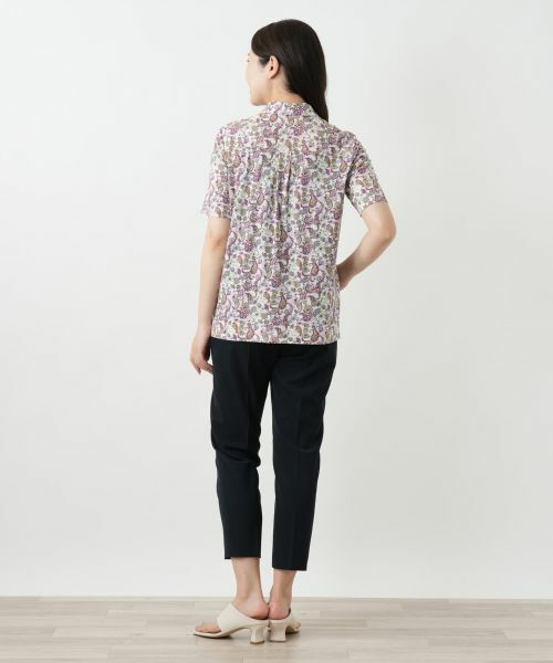 Leilian / レリアン ポロシャツ | ペイズリー柄カットソー【Leilian WHITE LABEL】 | 詳細9