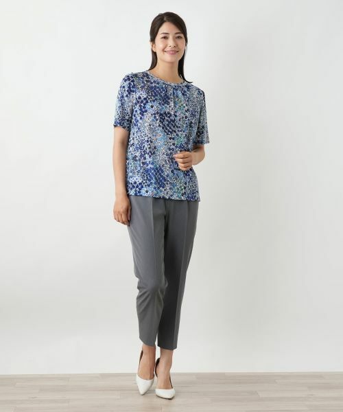 Leilian / レリアン カットソー | フラワー柄カットソー【Leilian WHITE LABEL】 | 詳細1